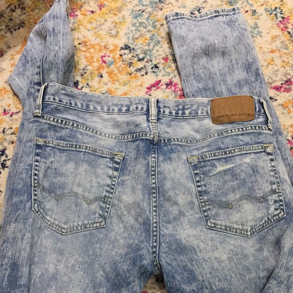 AE Flex Distressed Skinny Jeans Size 34 - Picture 4 of 6